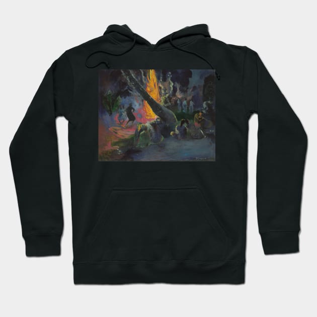 Upa Upa (The Fire Dance) by Paul Gauguin Hoodie by Classic Art Stall